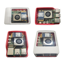 Raspberry Pi 5  PCIe to M.2 Mini Board Adapter (Support for SSD NVME M2 2230) Integrated with Active Cooler Fan
